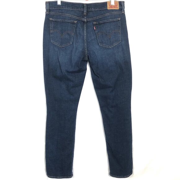 Levis Womens Relaxed Straight Leg Jeans Size 29 Dark Wash Comfortable Classic - Picture 6 of 9